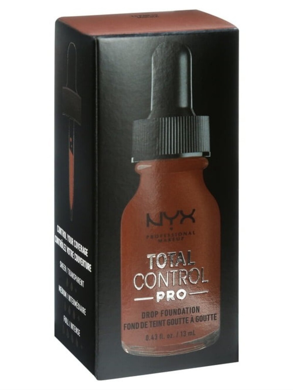 2 x NYX Professional Total Control Pro Drop Foundation Mocha